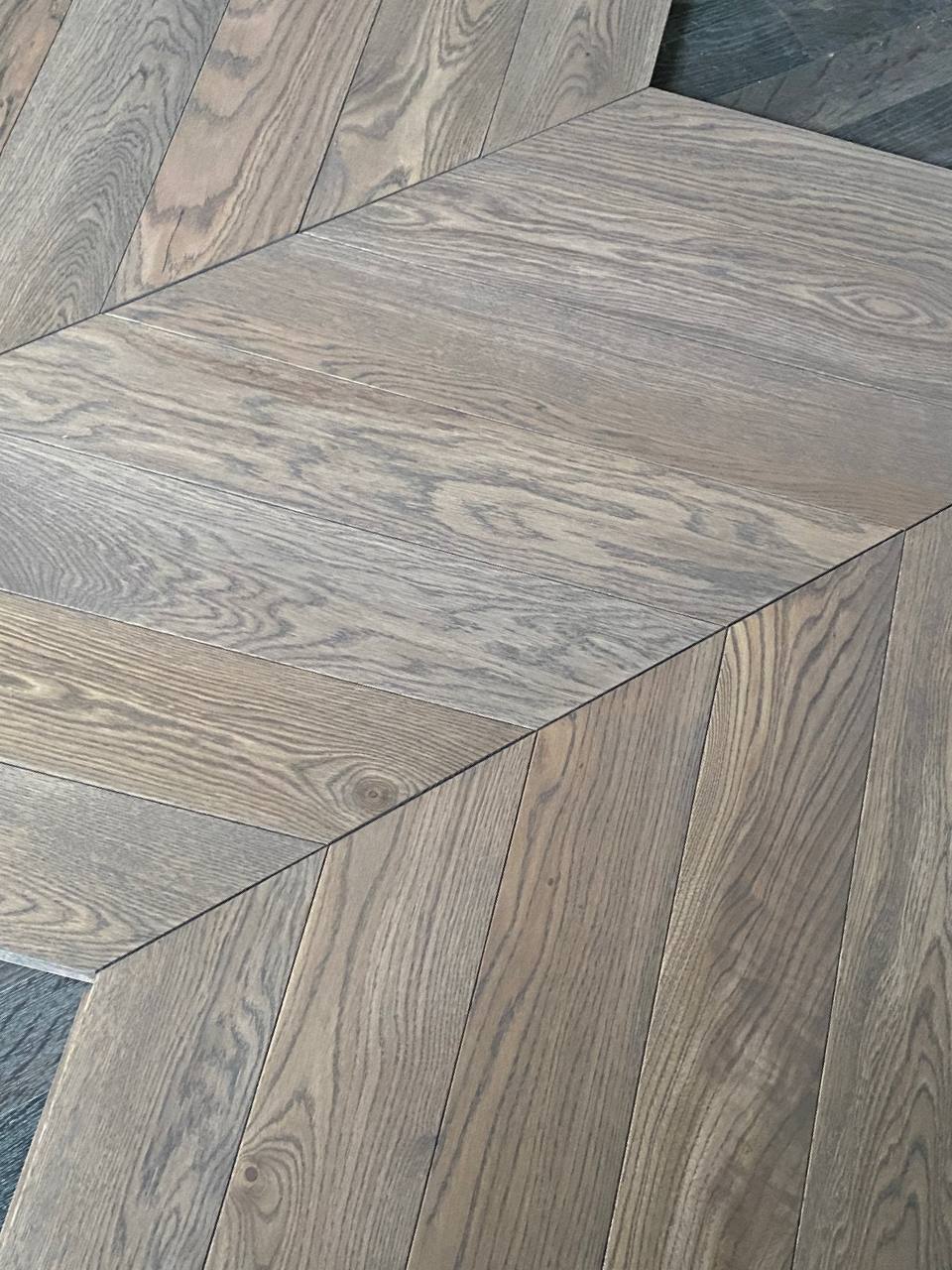 Инженерная доска Eparket Дуб Karelia рустик УФ лак французская елка 640×120×15